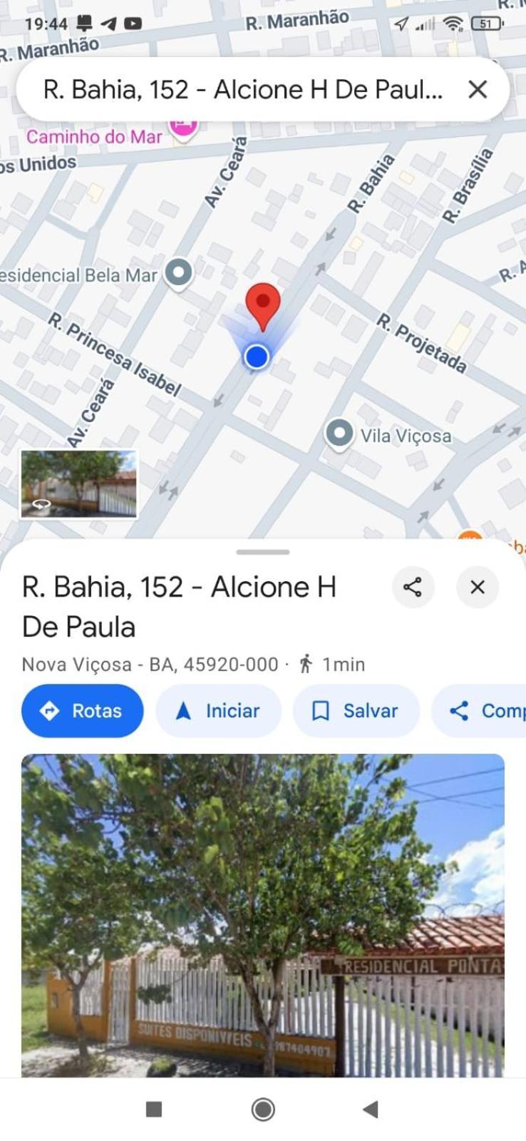 Residencial Ponta De Areia Santos Hotel Nova Viçosa Екстериор снимка
